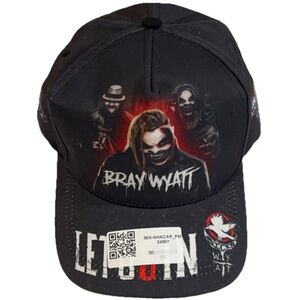 Bray Wyatt WWE Memorial Tribute Hat Black Strapback Adult Hat RARE NWOT